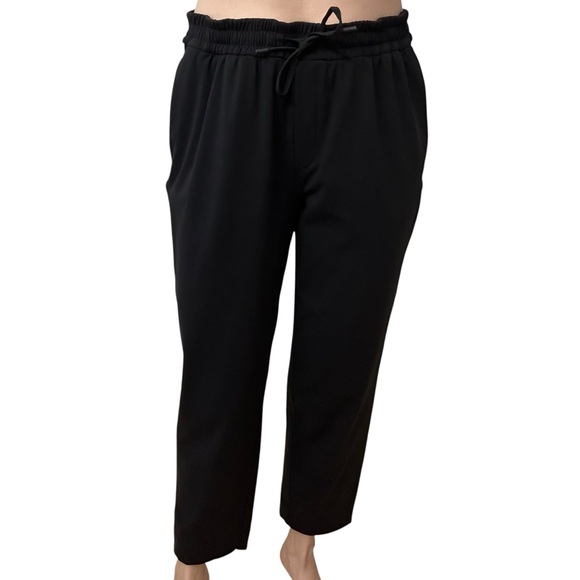 Lululemon Tapered Leg Pant Black Luxtreme 7/8 Cropped Lounge Women’s Size Medium - Picture 8 of 8